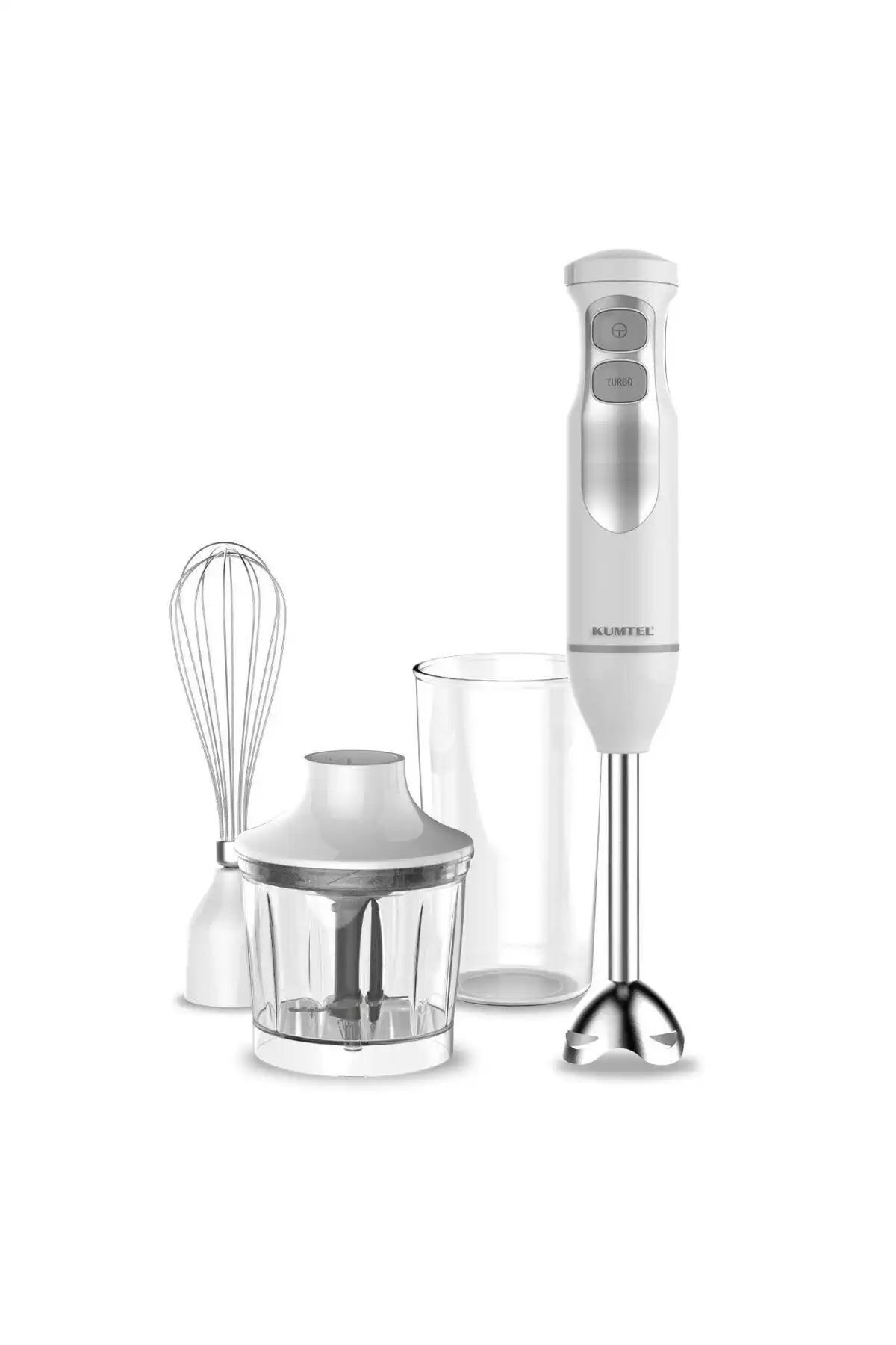 KUMTEL Çok Fonksiyonlu Beyaz El Blender Seti ile Mutfak Kolaylıkları
