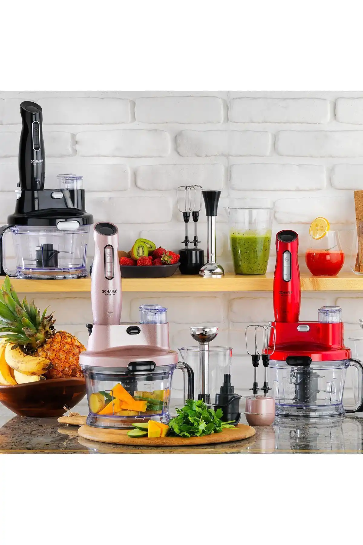 Schafer Rose Gold Meister Multi Blender Seti: Pratik ve Şık Mutfak Yardımcısı