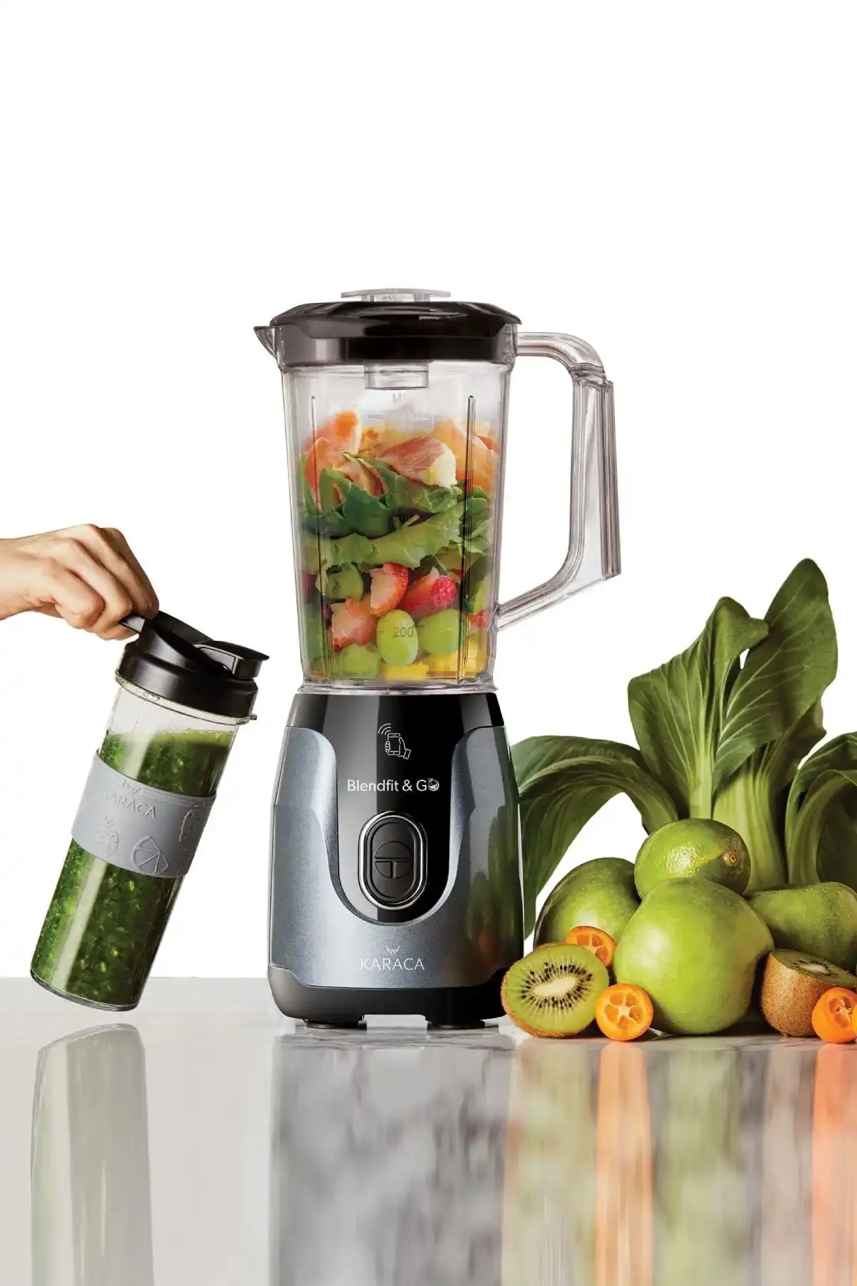 Karaca Blendfit Antrasit Smoothie Blender Set: Kullanışlı Mutfak Yardımcısı